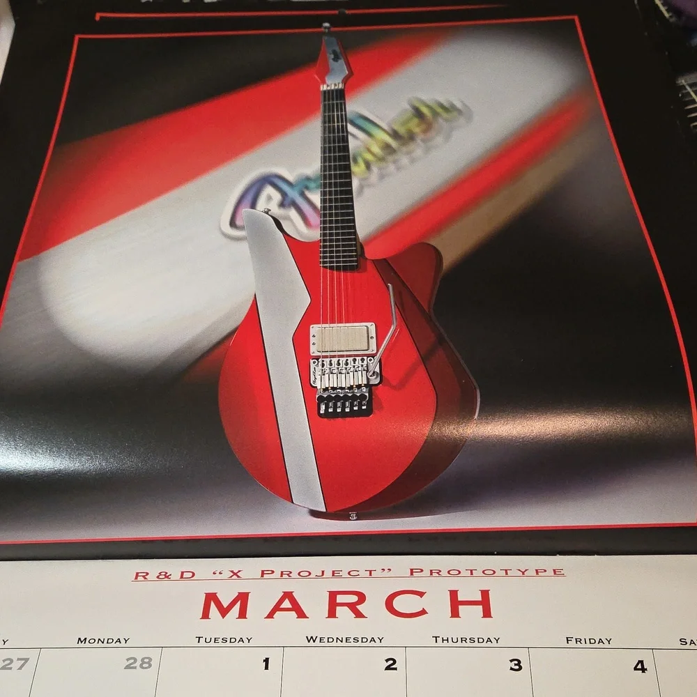 Fender Guitar Calendars 2004 And 2005 Vintage Music Office Decor